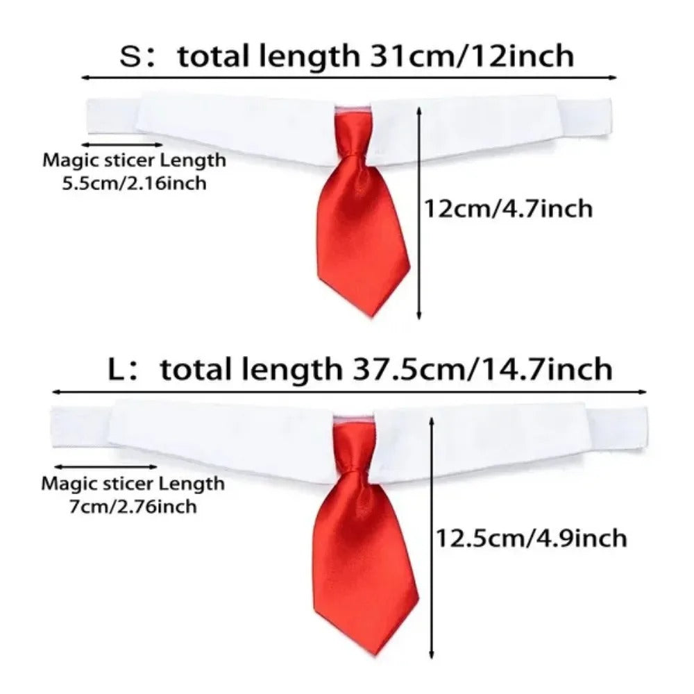 Adjustable Puppy Bow Tie Collar for Small Dogs & Cats
