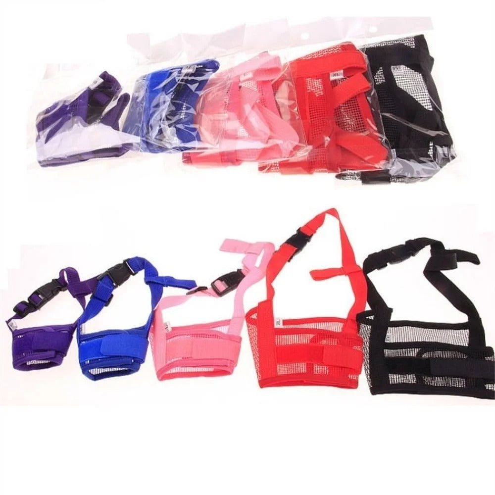Adjustable Dog Muzzle for Small & Large Dogs – Breathable