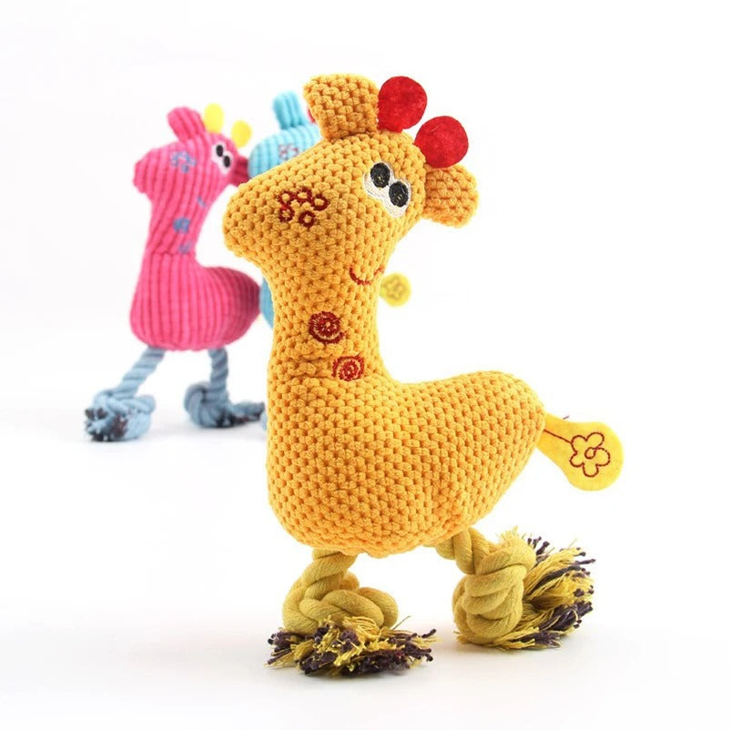 Dog Voice Toy Plush Sika Deer – Knitted, Durable, Bite-Resistant