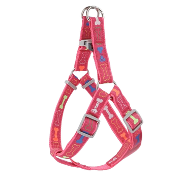 Colorful Bone Print Dog Harness – Indoor & Outdoor Use