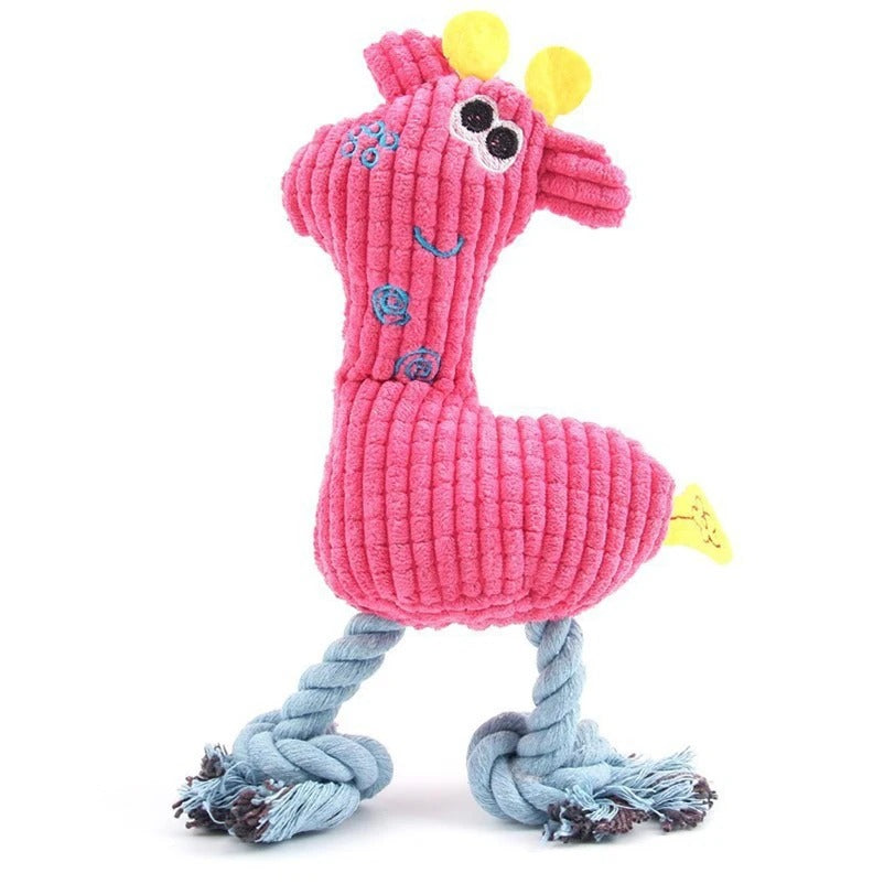 Dog Voice Toy Plush Sika Deer – Knitted, Durable, Bite-Resistant