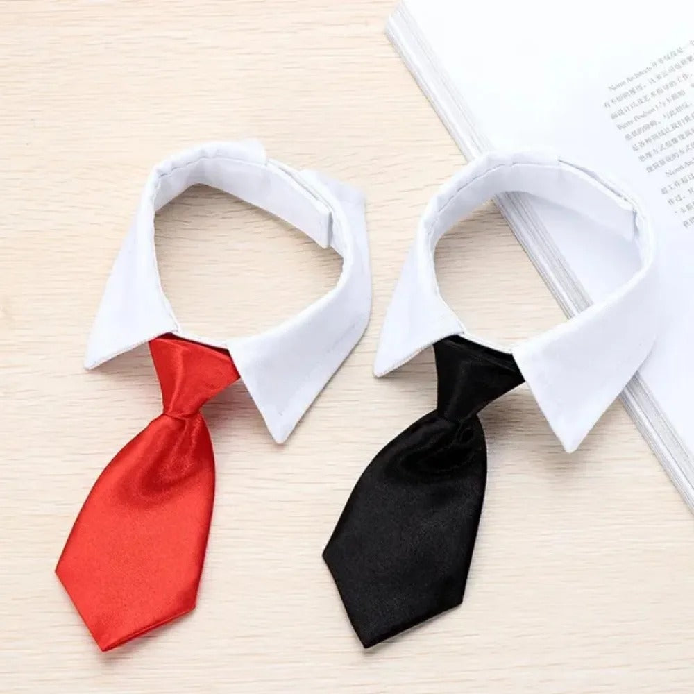 Adjustable Puppy Bow Tie Collar for Small Dogs & Cats