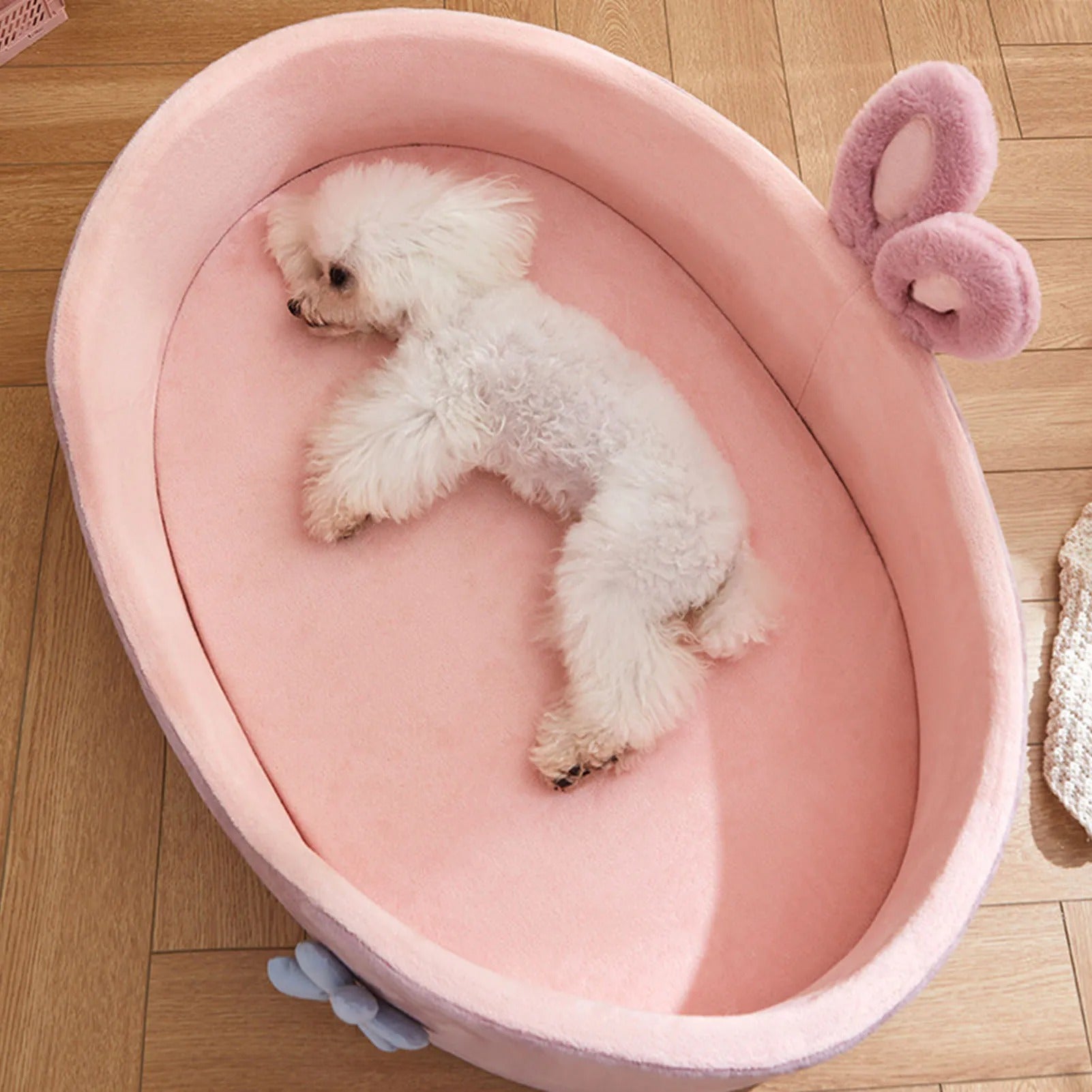Detachable Washable Soft Pet Bed – Cozy Dog & Cat Sleeping Bed
