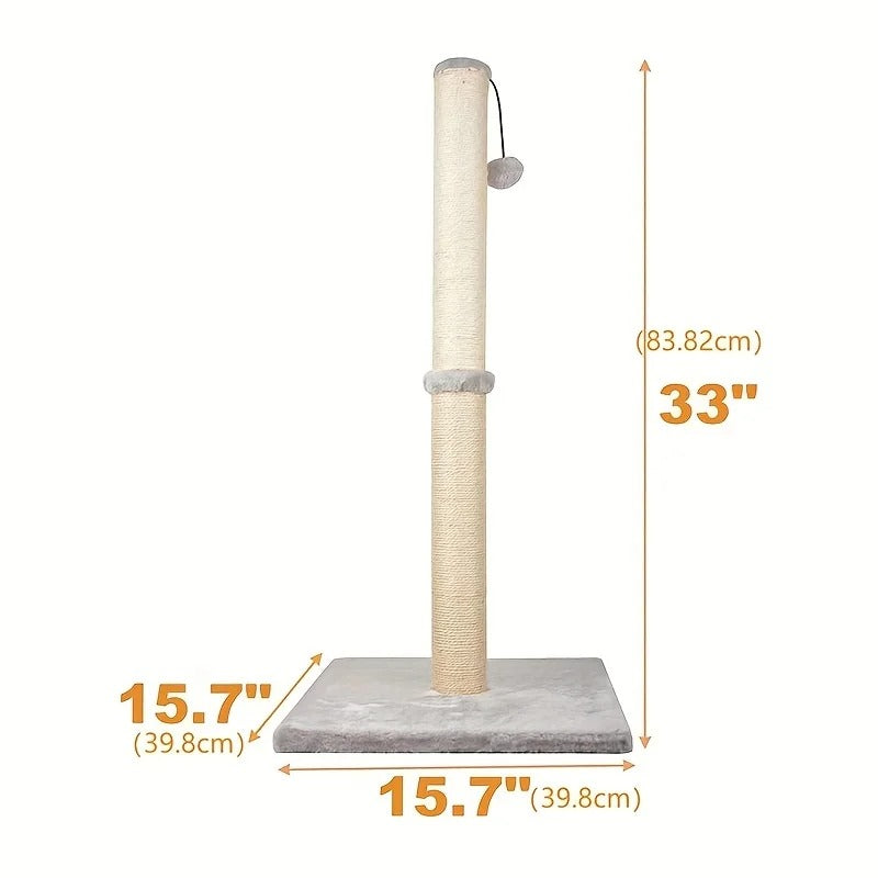 Modern Sisal Cat Tree – Safe, Stable Climber & Scratch Post