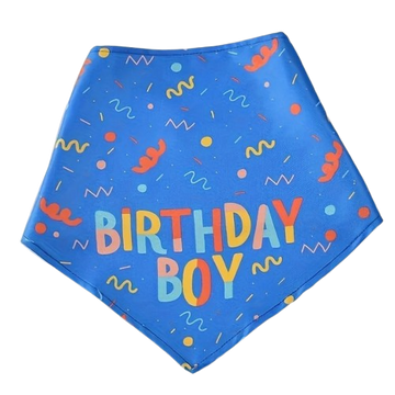 Dog Birthday Party Triangle Bib Scarf - Happy Birthday Pet Gear
