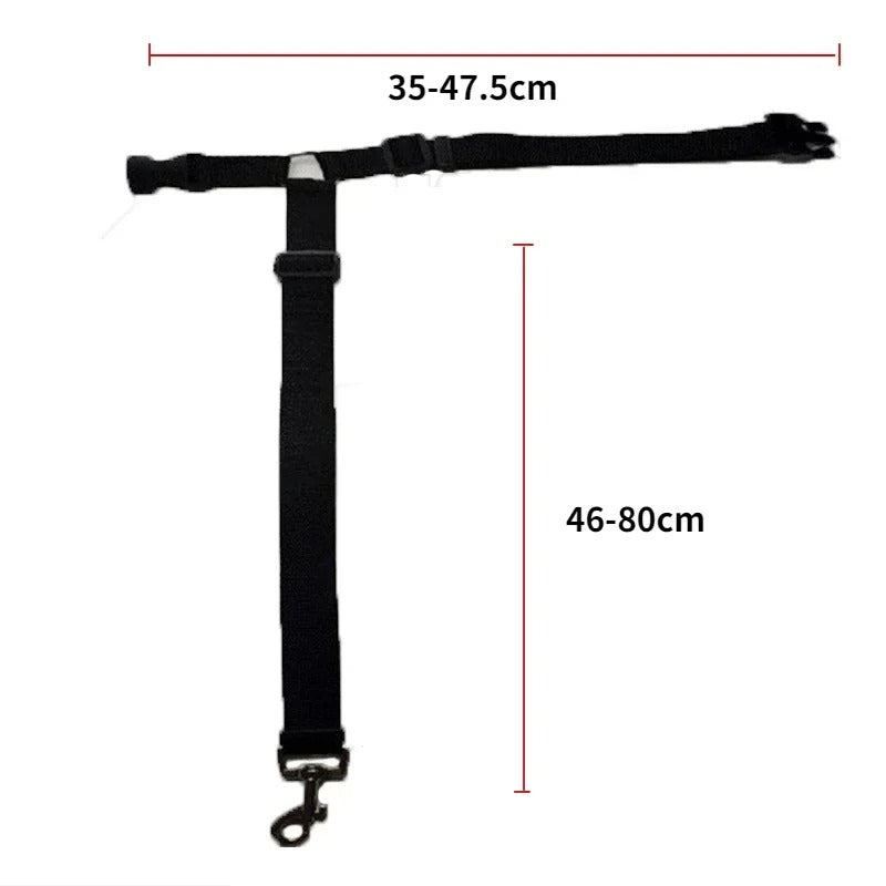 2-in-1 Dog Car Seat Belt & Leash – Adjustable Nylon Strap