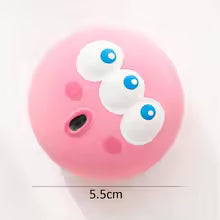 Durable Dog Chew Ball Toy with Squeaker & Teeth Cleaning