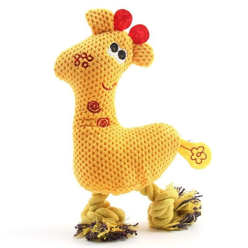 Dog Voice Toy Plush Sika Deer – Knitted, Durable, Bite-Resistant