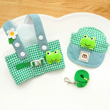 Duck Frog Pet Harness Set – Cats & Puppies, Breathable