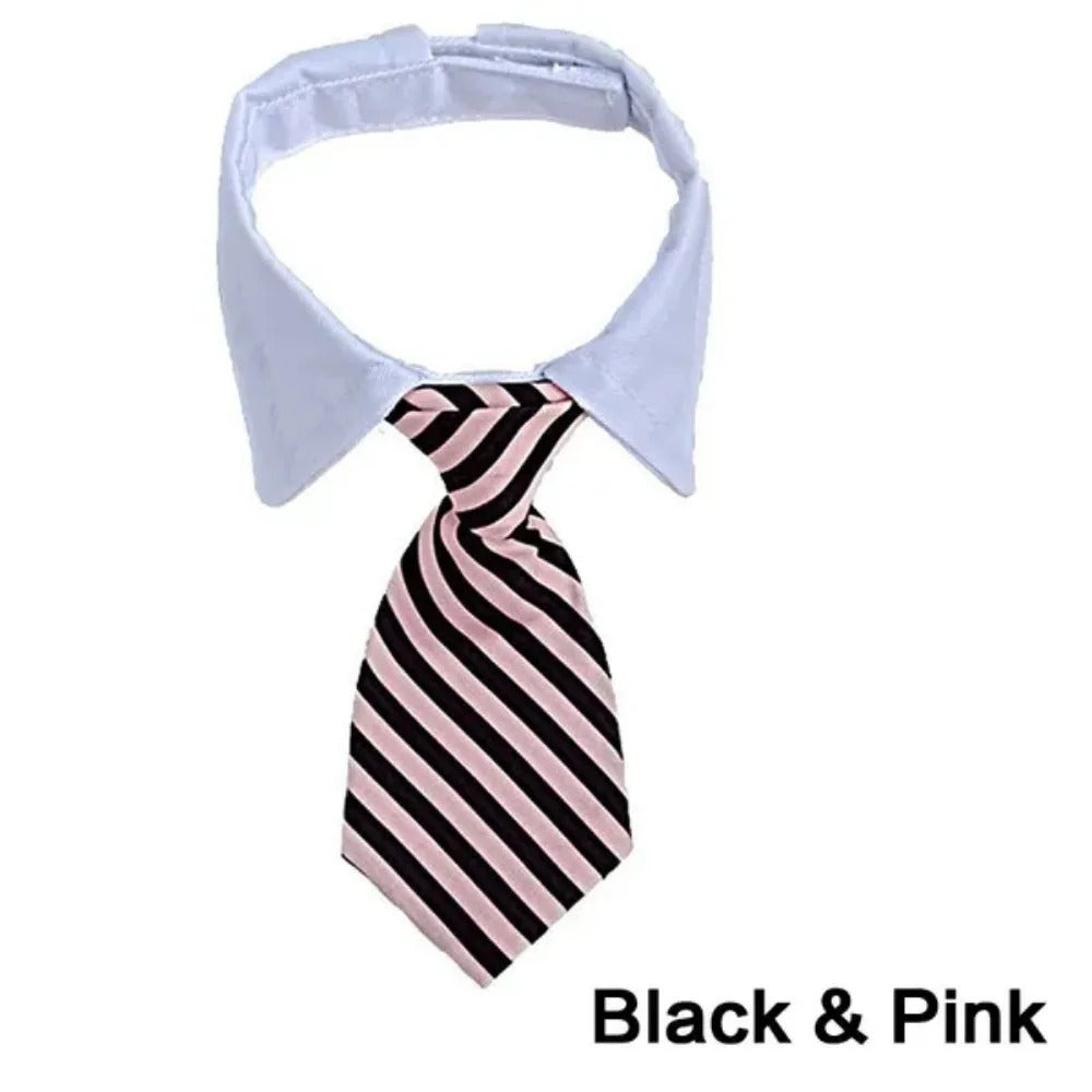 Adjustable Puppy Bow Tie Collar for Small Dogs & Cats
