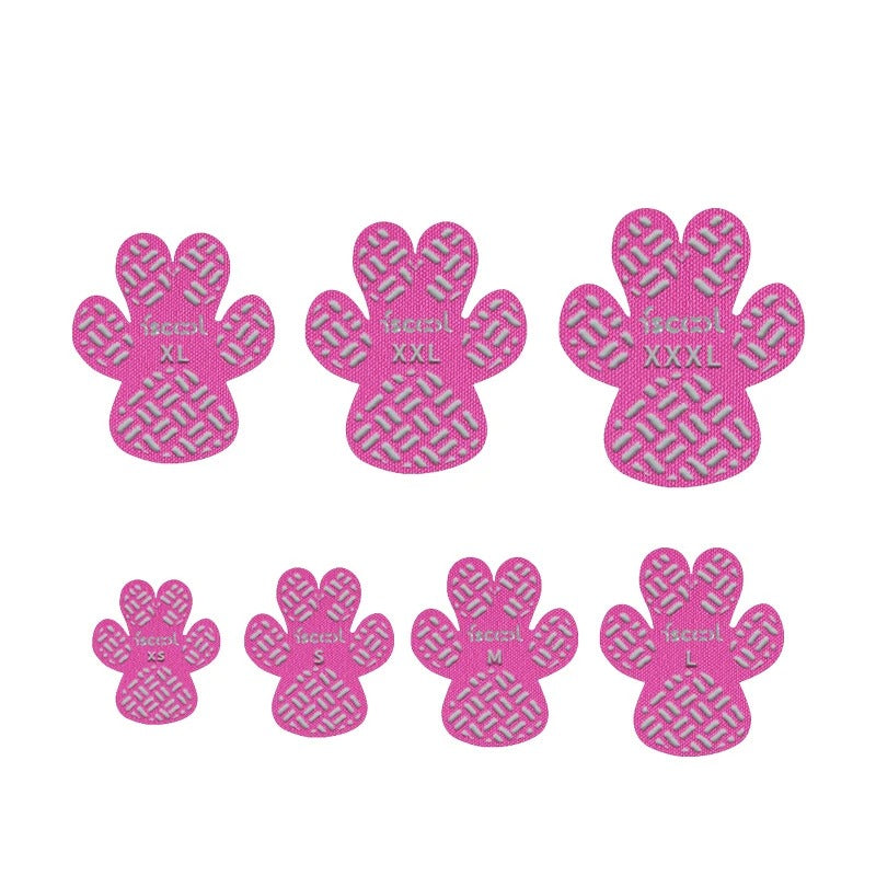 4-Pack Anti-Slip Dog Paw Grips with Strong Adhesive for Floors