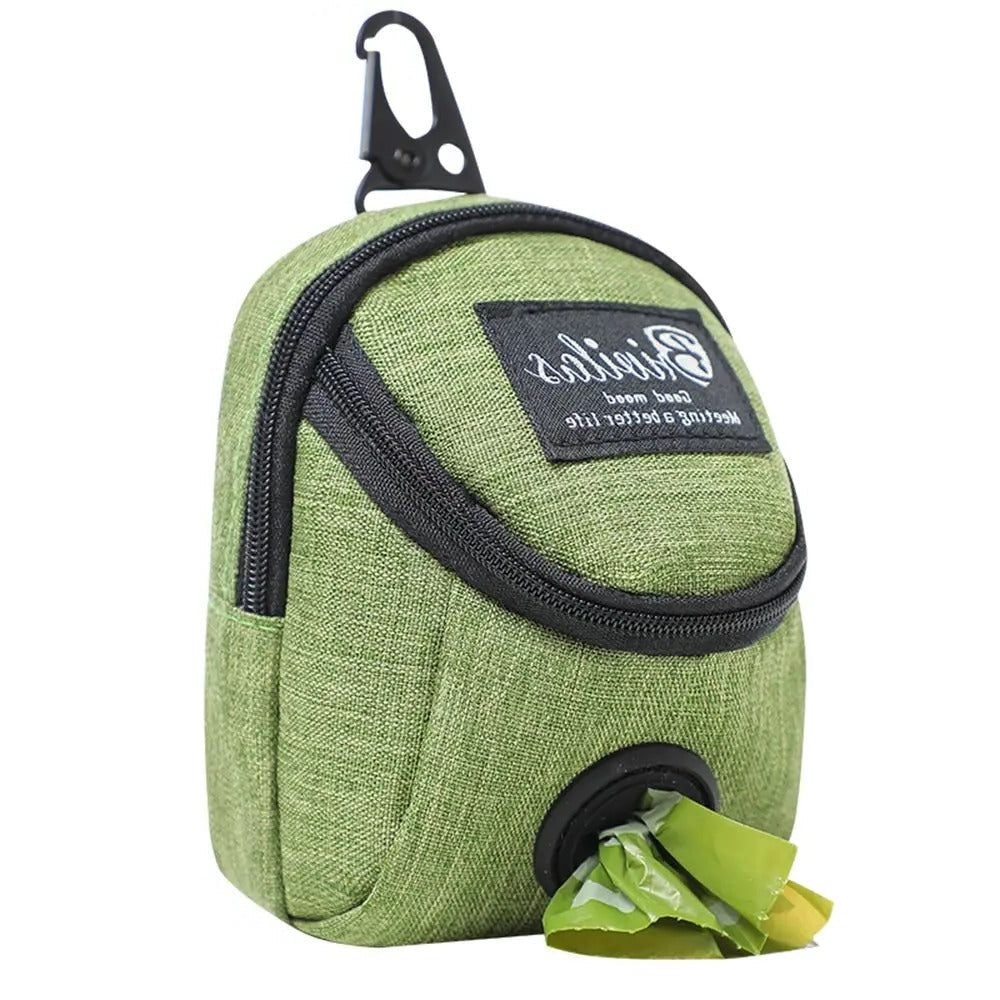 Portable Dog Treat Bag for Hands-Free Training & Walks with Waist Belt