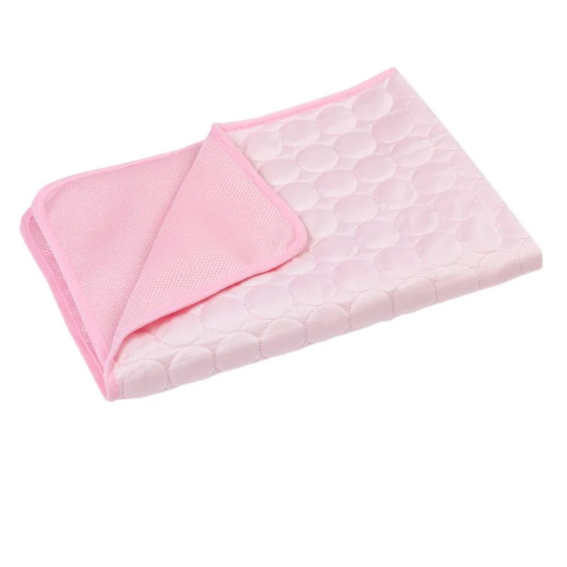 Cooling Dog Mat for Summer, Breathable, Washable, Pet Bed