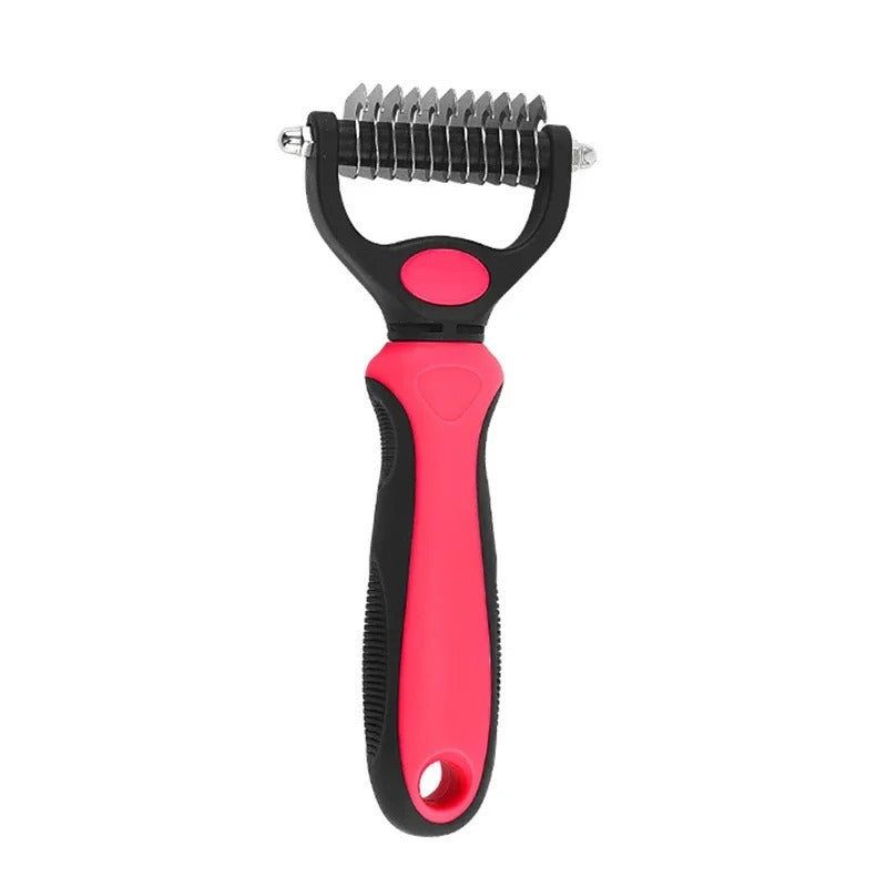 Self-Cleaning Pet Deshedding Brush – Gentle Grooming for Dogs & Cats
