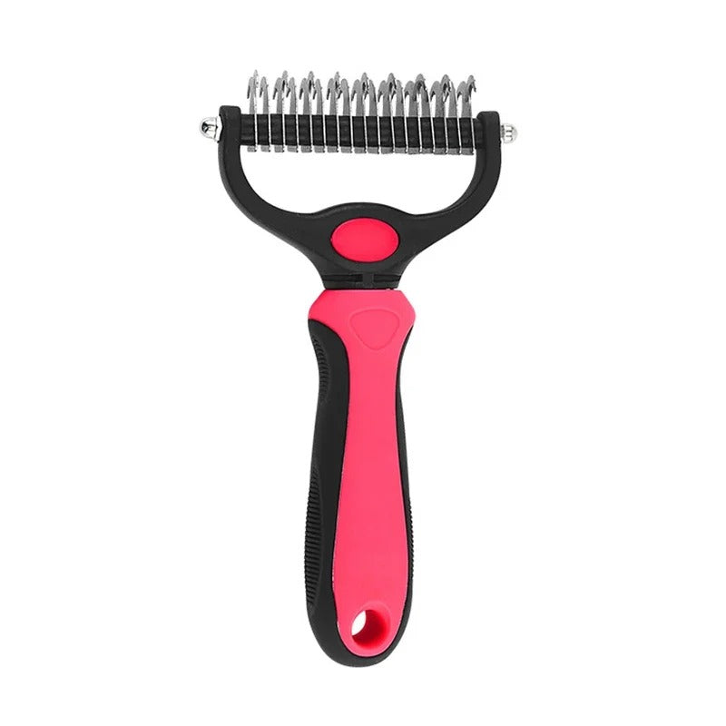 Self-Cleaning Pet Deshedding Brush – Gentle Grooming for Dogs & Cats