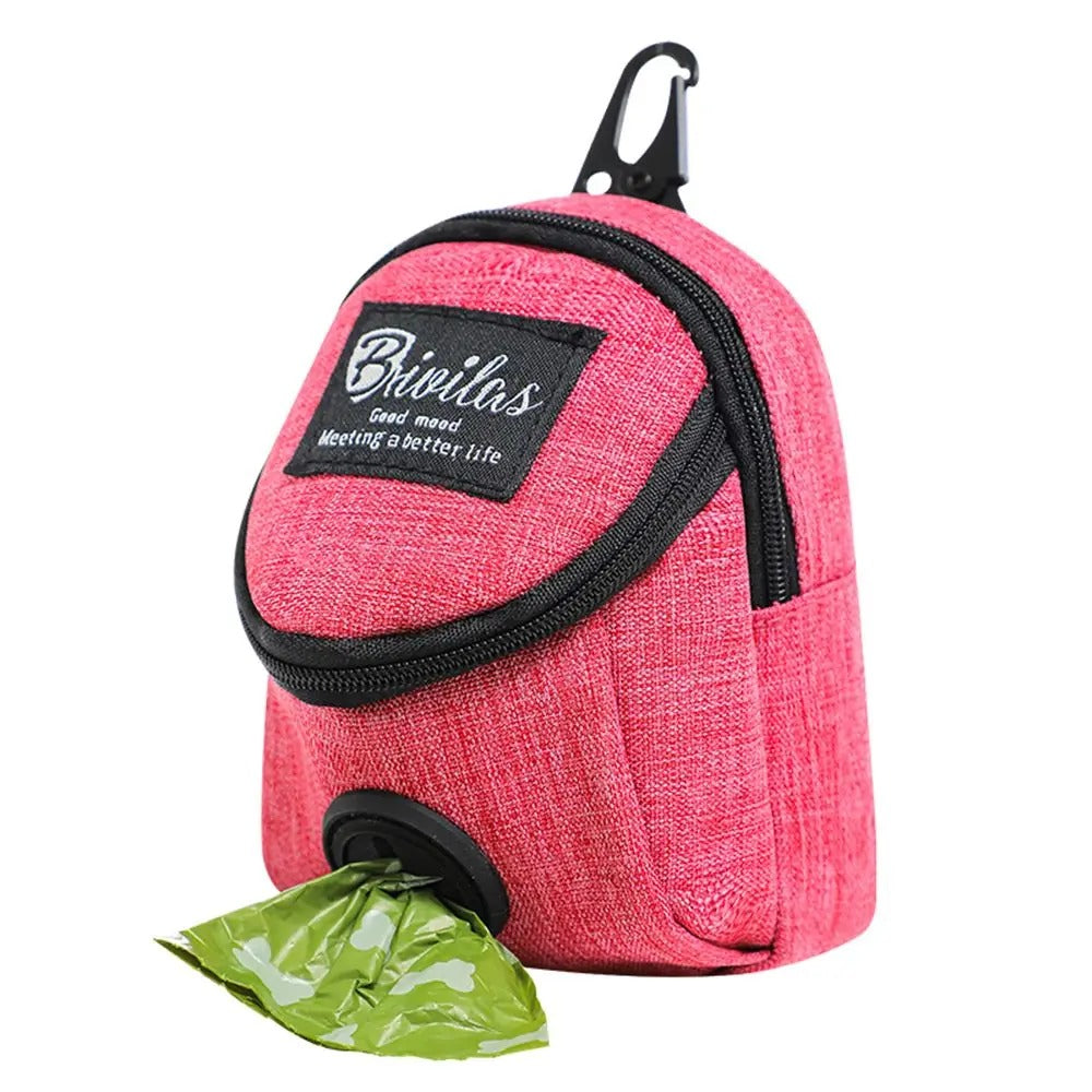 Portable Dog Treat Bag for Hands-Free Training & Walks with Waist Belt